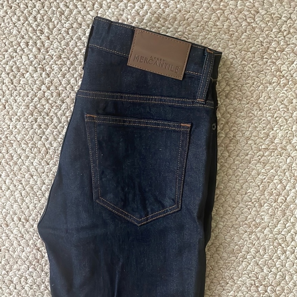J Crew - Mercantile Slim Flit, Dark Jeans, 31W, 30L